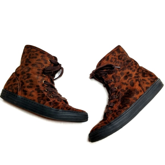 Airwalk Shoes - Airwalk Leopard Print Booties High Tops 6